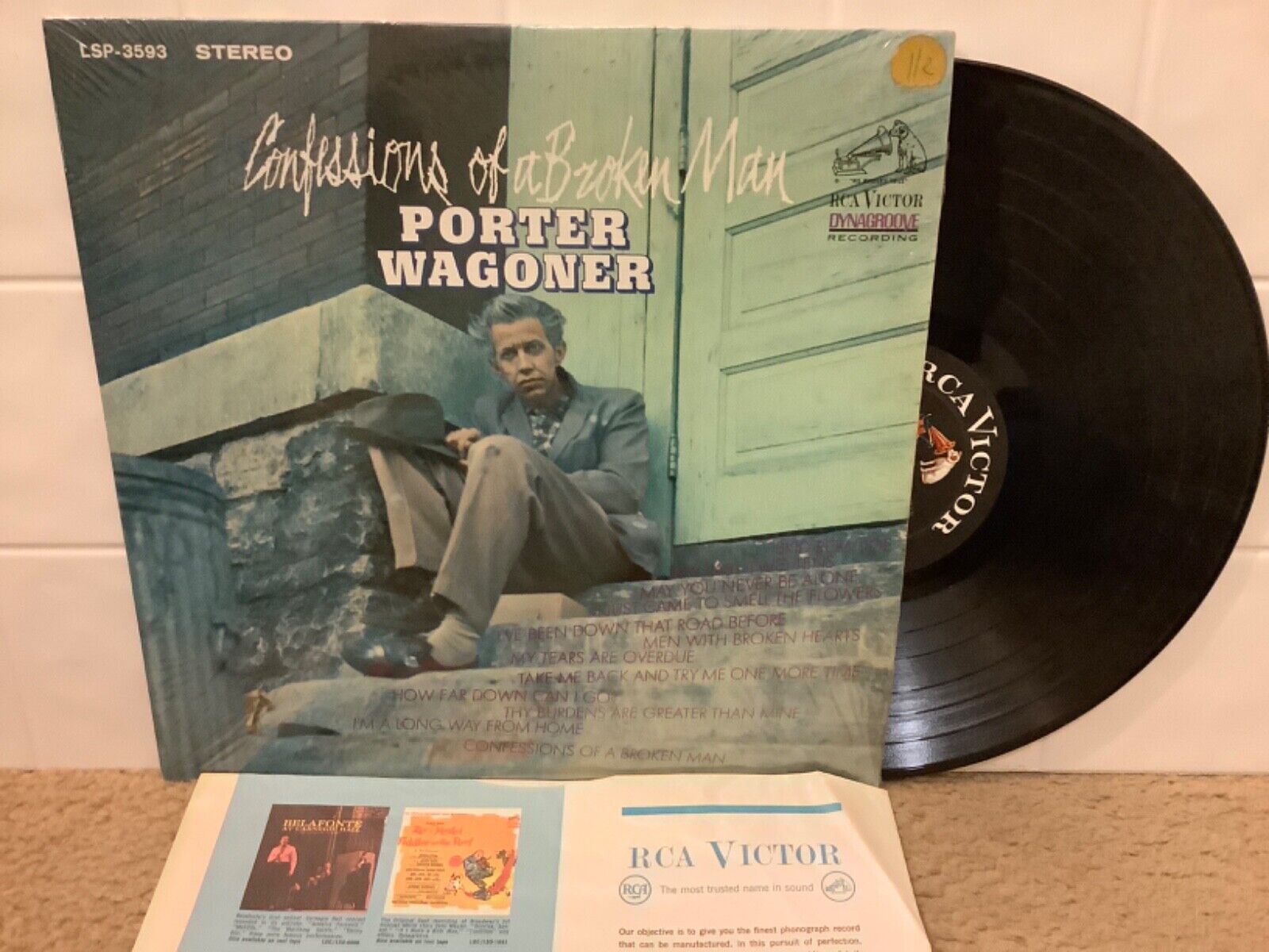 PORTER WAGONER ‎– Confessions Of A Broken Man 1966 NM Cover in SHRINK /Vinyl NM
