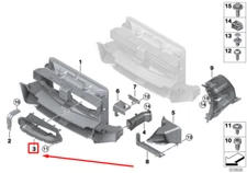 BMW Z4 G29 Front Left Upper Air Intake 51747956603 7956603