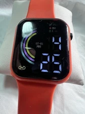 Electronic watch unisex Digital kids led, Watch sport, no charge necessary. 