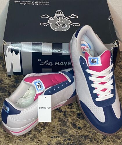 Reebok x Pharrell x BBC Ice Cream Board Flip Turnschuhe 10-154161 Neu mit Karton Herren Größe 12