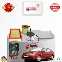 Inspektionskit Filter + ÖL Xcitroen C5 2.0 Hdi135 100KW 136CV Von 2005-> 2008