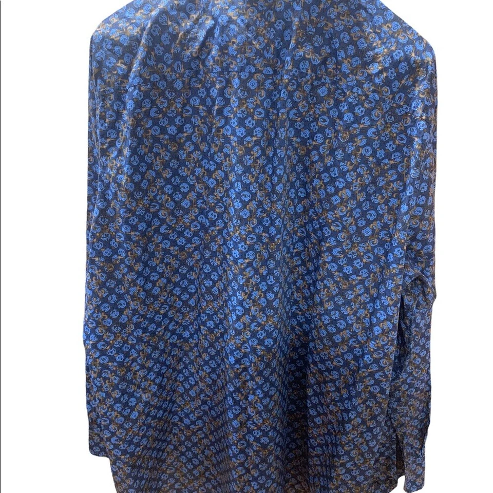 Camisa manga larga con botones con patrón geométrico Tasso Elba Foto 4 de 4