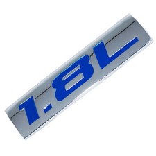 Chromeblue Metal 1.8l Engine Race Motor Swap Emblem Badge For Trunk Hood Door