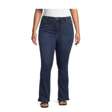 Terra  Sky Women's Plus Size High Waist Bootcut Jeans size 20W petite dark wash
