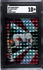 2022 Panini Mosaic VT-3 Mike Trout V Tool MOSAIC PRIZM SGC 10 GEM MINT