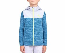 Puma Boys Youth Fleece Hoodie, Blue Size XS (5/6) - NWT
