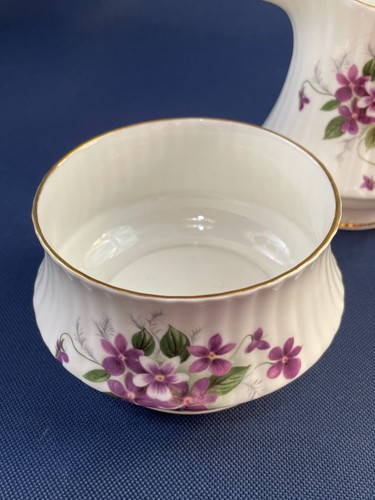 vintage Royal Windsor Fine Bone China creamer & sugar bowl c.1950s England - Picture 2 of 5