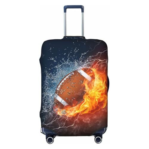 American Football Luggage Suitcase Covers M (Fit 22-24 Inch Luggage) Balls #06