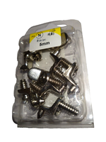 WinkelbodenträGer Zum Anschrauben 5Mm Vernickelt 8 StüCk BodenträGer RegalträGer