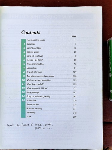 New Breakthrough Italian Carsaniga Set Book & 3 Audio Cassettes Language Course - Picture 2 of 4