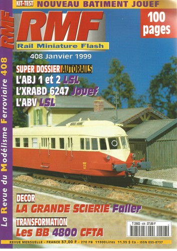 RMF N° 408 AUTORAILS / ABJ 1 ET 2 LSL / XRABD 6247 JOUEF / ABV LSL / SCIERIE  | Zustand: Occasion