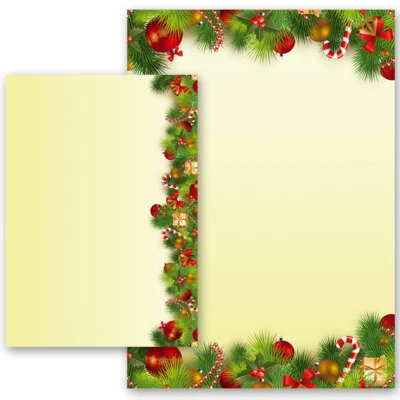 PAPER-MEDIA Motiv-Briefpapier WEIHNACHTSGRÜSSE
