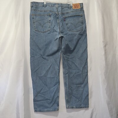 Vintage Levis 550 Jeans Mens 44x30 Relaxed Fit Red Tab Tapered Mexico Tag E150