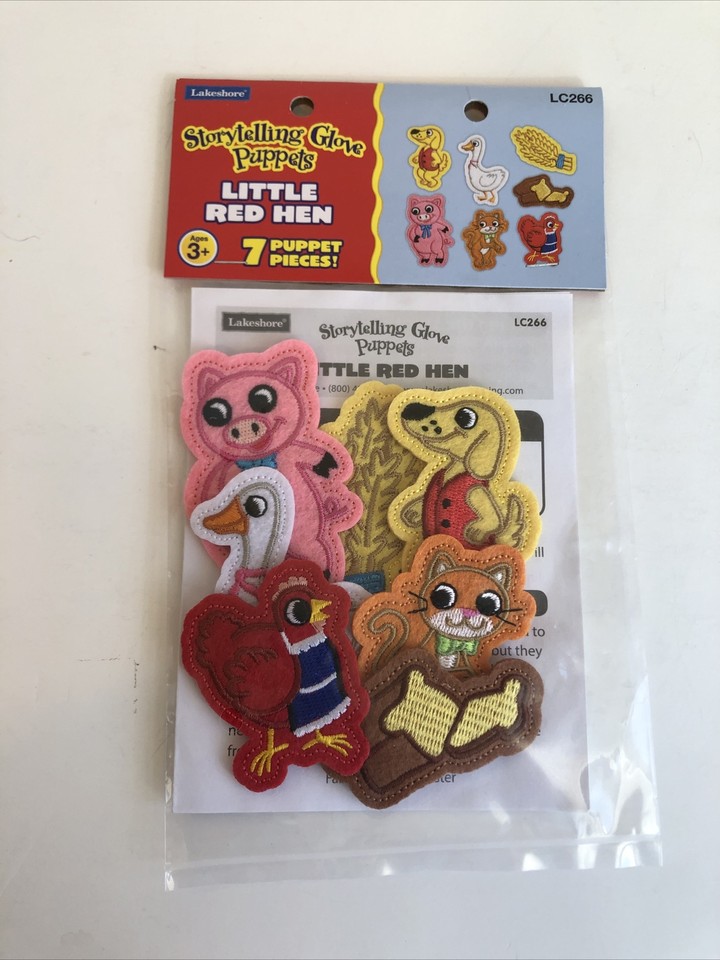 Lakeshore Storytelling Glove Puppets 3 Bears Little Red Hen Teasing Mr