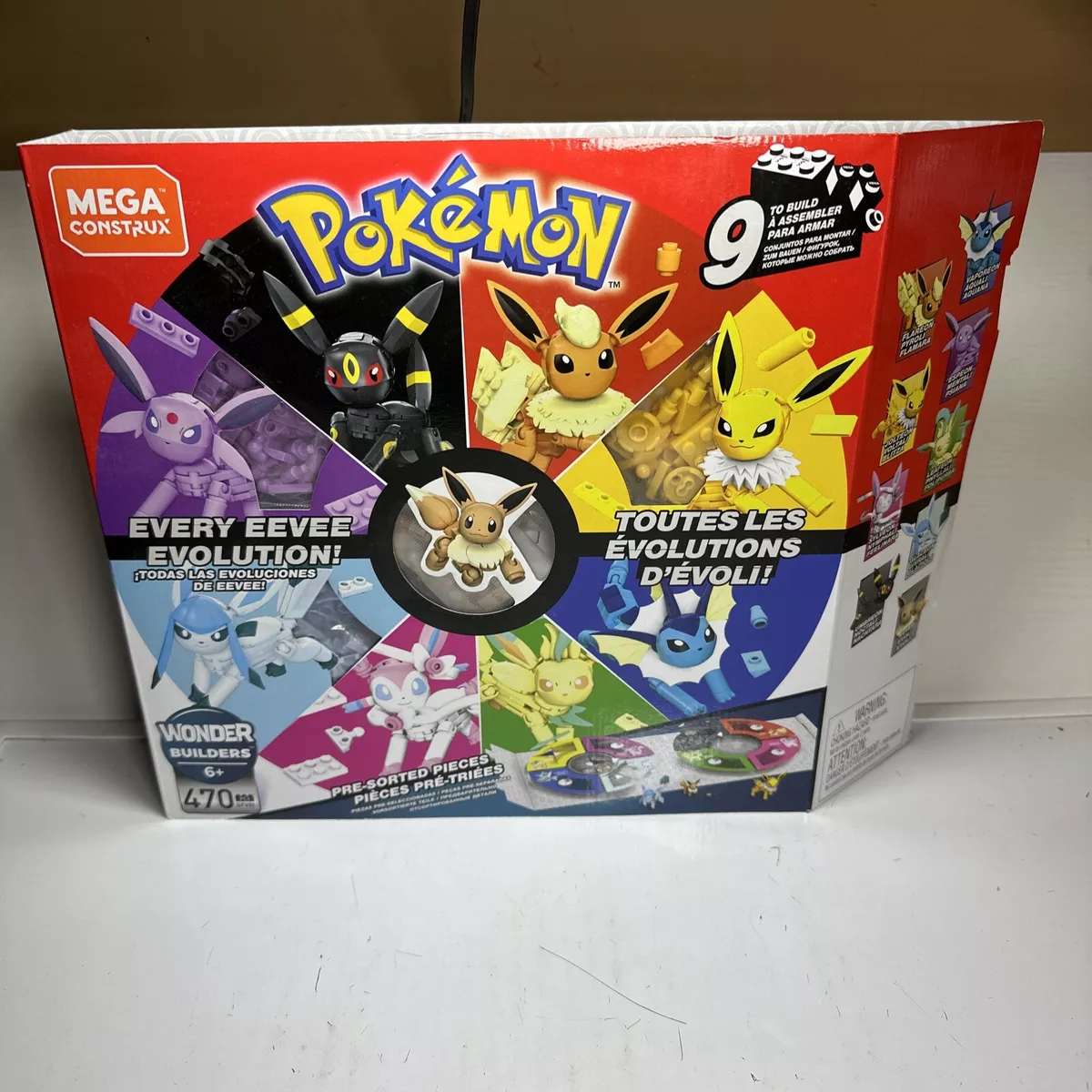 MEGA Construx Pokémon Every Eevee Evolution! 470 Piece Building Set