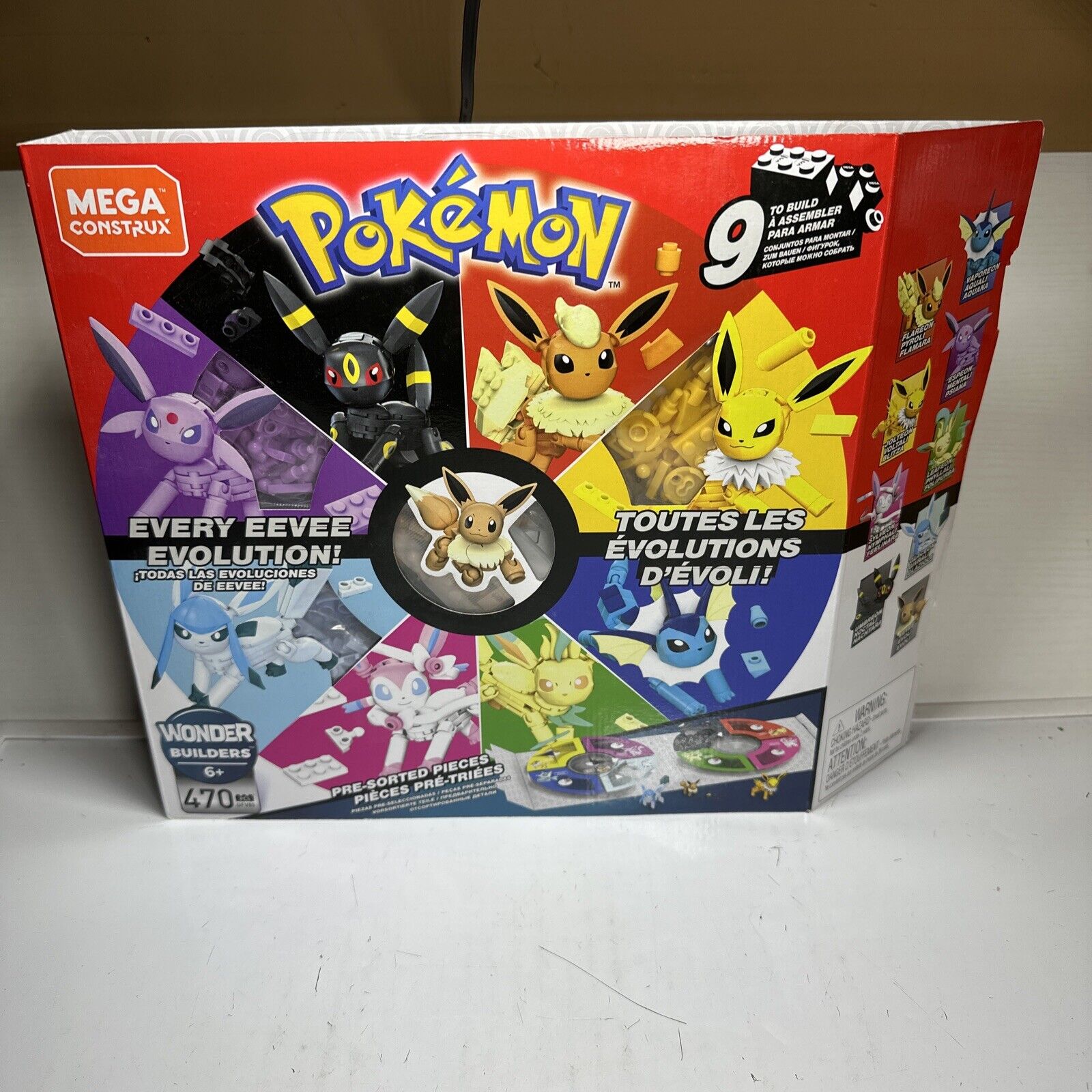 Mega Construx POKEMON Every Eevee Evolution! From Japan 887961770582