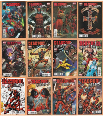 Marvel DEADPOOL CORPS No. 1 2 3 4 5 6 7 8 9 10 11 12 (2010) Complete Set! Nice!