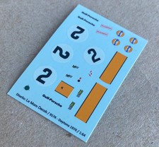 1970 Porsche 917K Daytona Pro Decals; 1/64 HO, AFX, Tyco