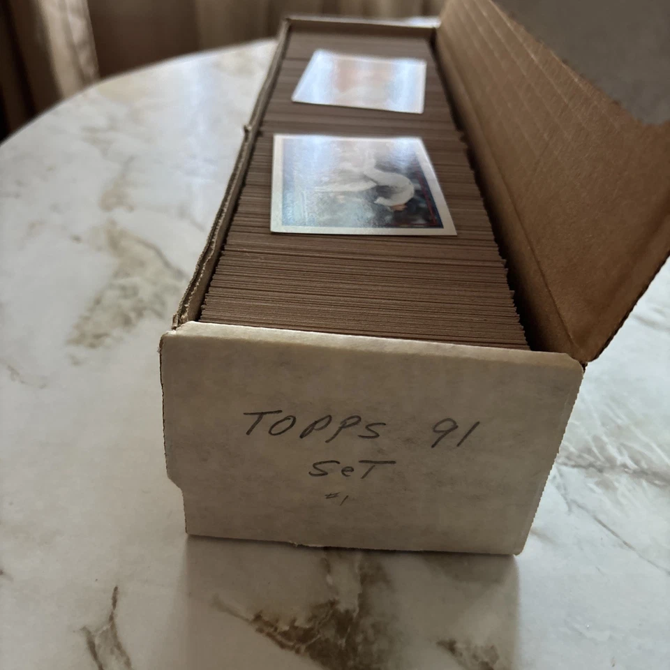 Juego de tarjetas de béisbol oficiales 1991 Topps 40 años de béisbol Foto 2 de 2