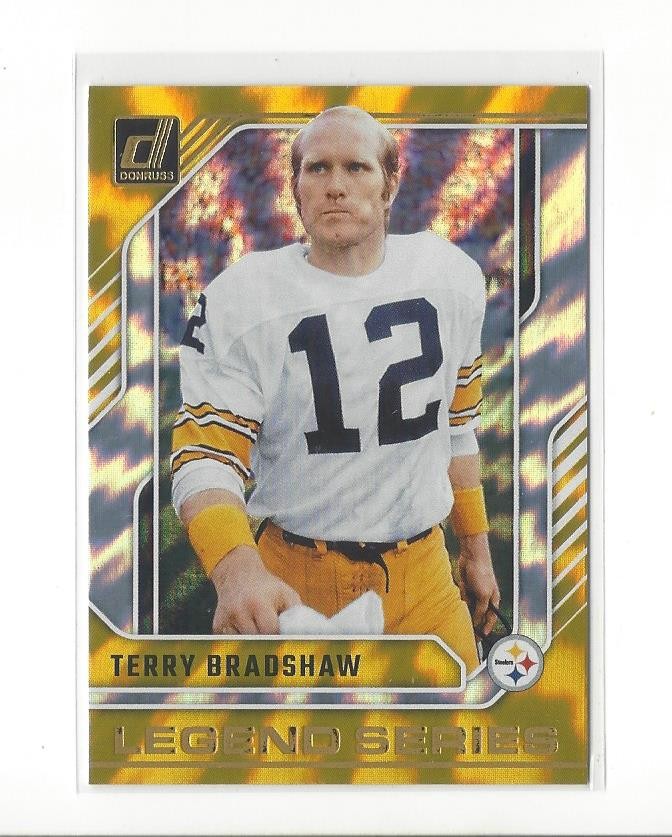 Terry Bradshaw #1 Football Cards 2024 Panini Donruss The Legends Series trading card — raw and PSA graded price guide