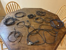 Lot Of Assorted Cables RCA, 1/4 Inch, 1/4 Inch Patch, Extension Cord, Etc