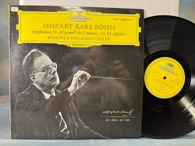 Bohm MOZART Symphonies No. 40/41 BERLIN PHIL KARL BOHM DG 138 815 STEREO LP EX