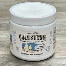 Legendairy Milk Colostrum Chewables Vanilla Flav  Digestive Health Bloating 60ct