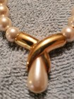 Vintage Signed Napier Gold Tone Faux Pearl 19” Necklace. Mint Cond. — photo 2