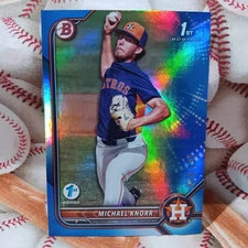 2022 Bowman - 1st Bowman Prospect Blue Foil Michael Knorr #BD-120 Astros  #d/150