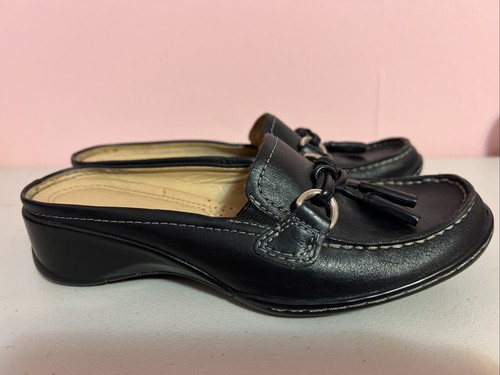 Mocassini Naturalizer donna taglia 4 neri mules nappe pelle velocità - Foto 4 di 6