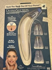 New Dermasuction Bulbhead Blackhead and Pore Cleaning Tool Device Vacuum