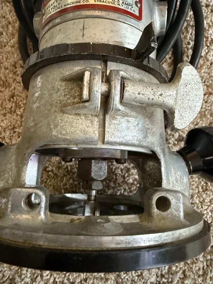 Vintage Porter Cable Router Model 100-M Motor with 100-B Base Tested ...