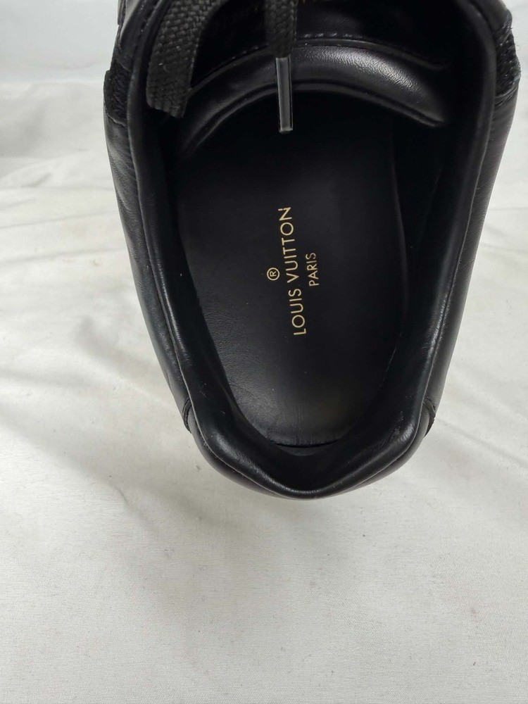 Louis Vuitton Run Away Black Mesh Brown Monogram Sneakers US 10 SPB-TS 367390 image 7