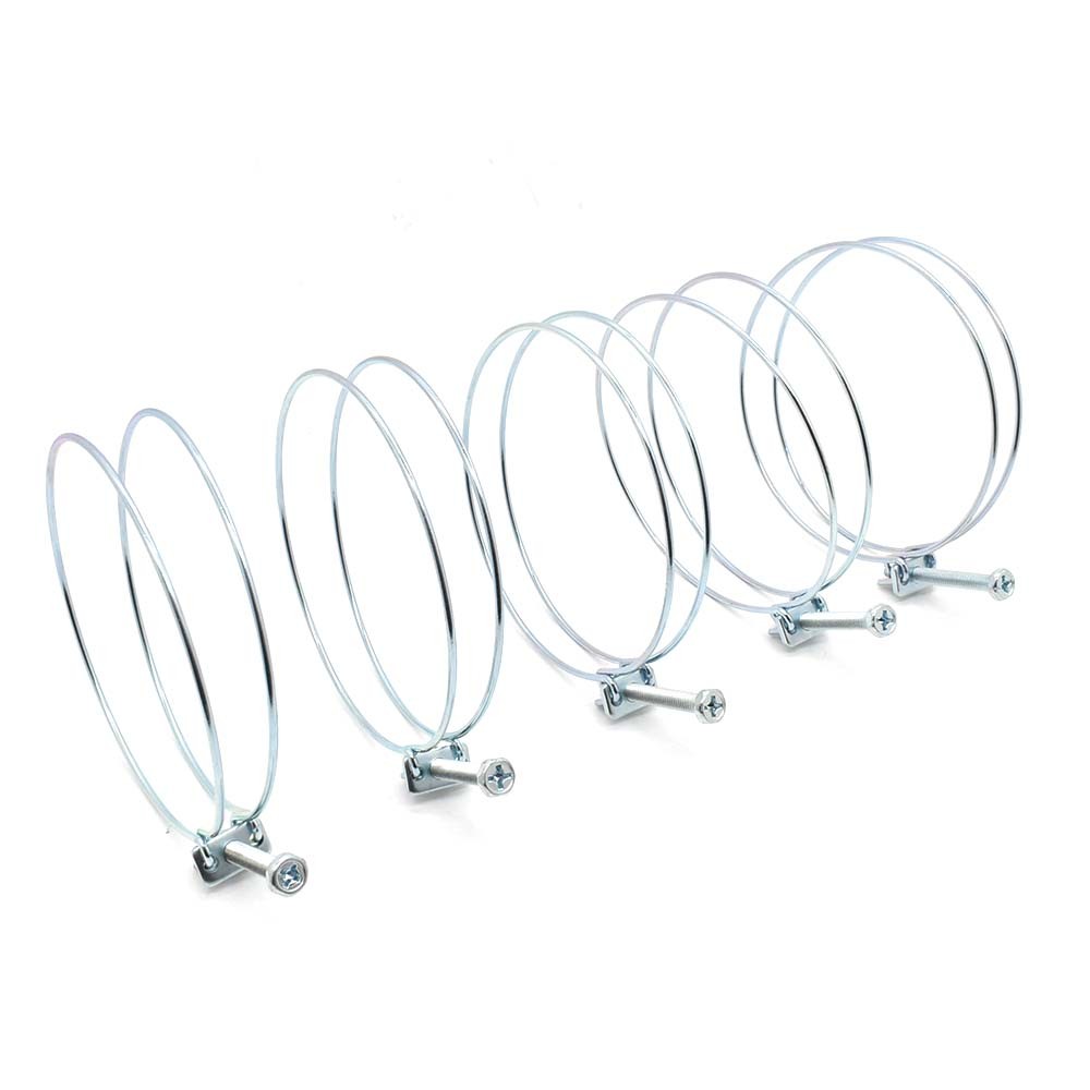 Aexit Adjustable Hose Clamp – 80-91mm (3.1-3.5 Inch) Metal Wire Ratcheting Clamp For Pipes & Tubes