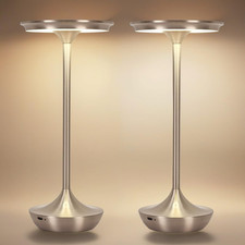 2 Pack LED Rechargeable Cordless Table Lamps,Portable Outdoor 6000 mAh Battery O