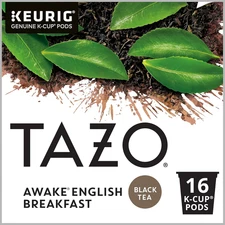 TAZO Brand Awake English Breakfast Black Tea Pods, High Caffeine, 16 Count