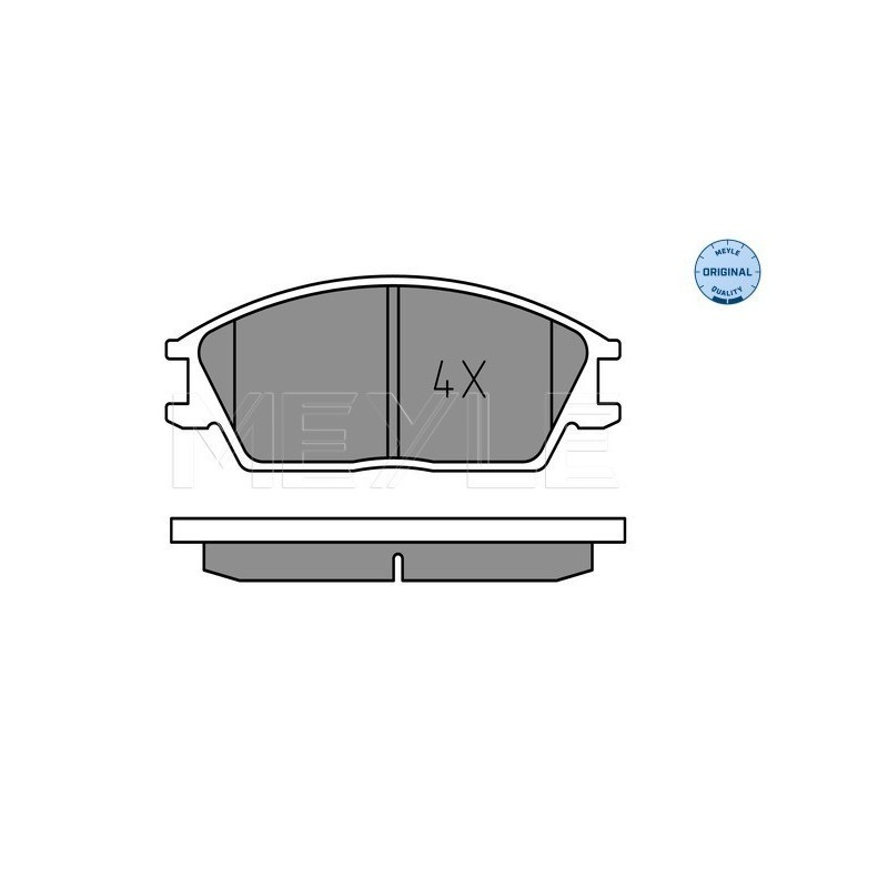 MEYLE 025 210 1214 Brake Pads Set Front for Accent Getz Pony / Excel S Coupe Acc