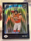 2024 Panini Donruss Optic - Rated Rookie Bo Nix #209 Purple Shock Prizm (RC)