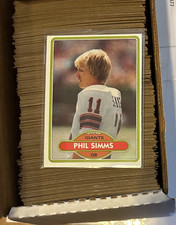 1980 Topps Football 100% Complete Set 1-528 Nice Shape EX-MT Phil Simms RC