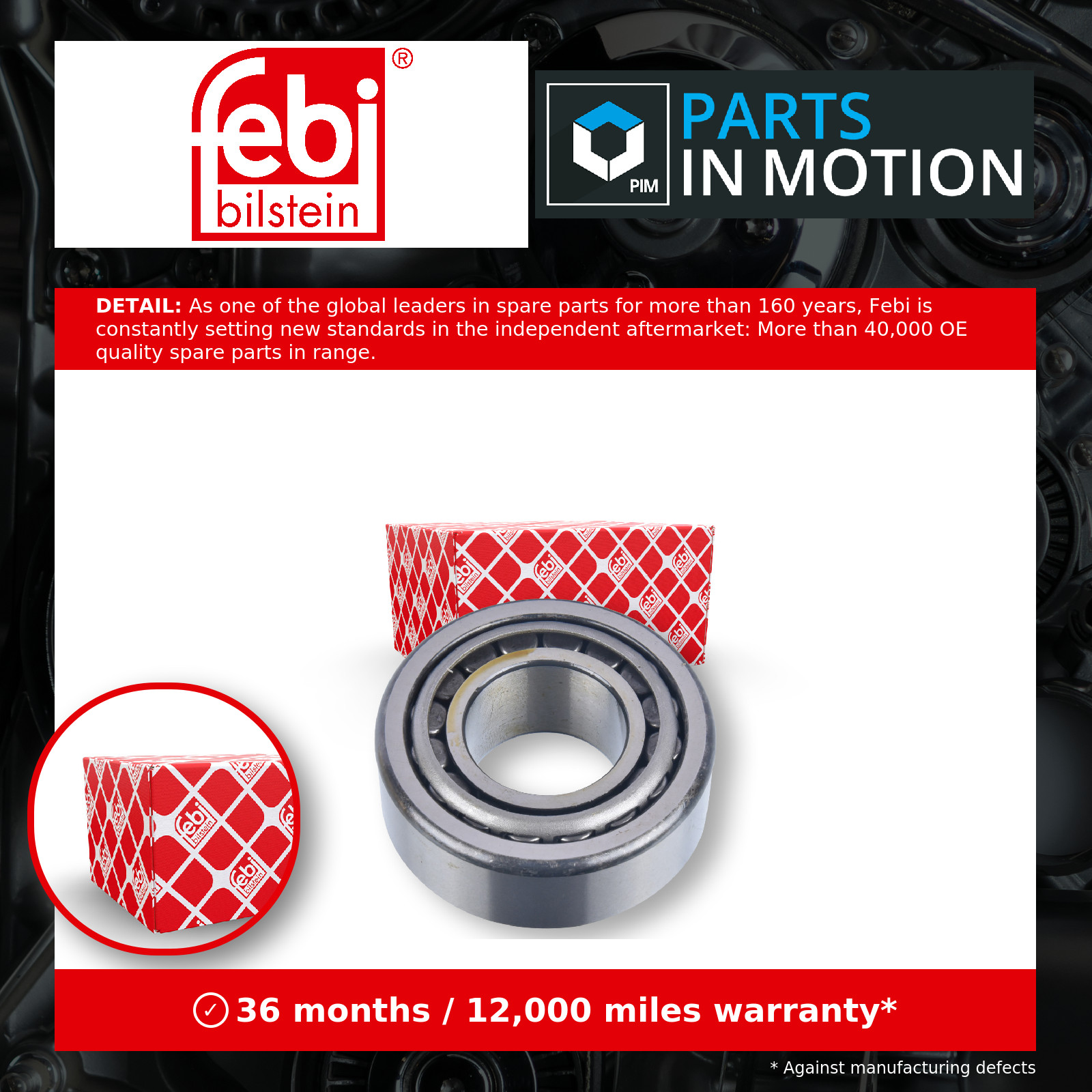 Wheel Bearing Front 181351 Febi 1198033 1804156 1829230 1944388 001905366 New