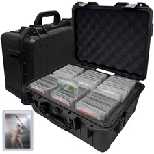 Toploader Storage Box, Top Loader Hard Case Holds 300 35pt Toploaders, Toploa...