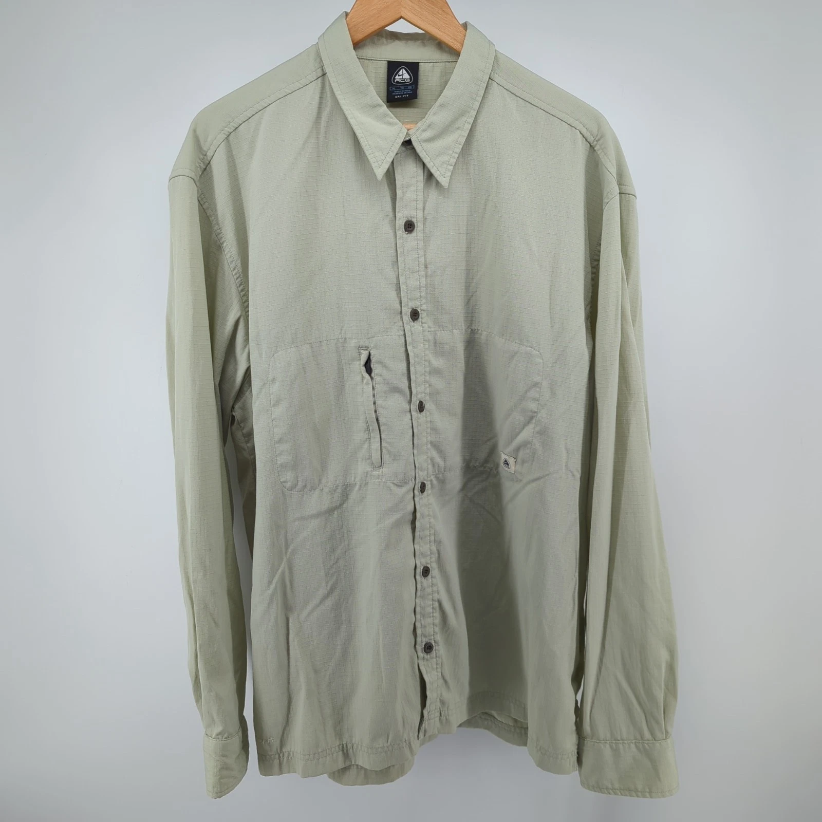 Nike ACG Shirt Men’s XL Long Sleeve Work Dri-Fit Utility Vented VTG 90s Outdoors