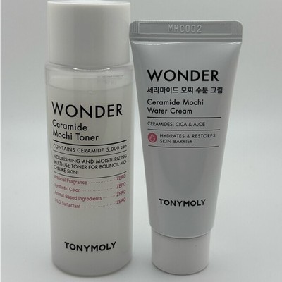 TONYMOLY Ceramide Mochi Toner and Water Cream Set- Travel Size