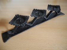 Kerzenleuchter Kerzenhalter aus Schmiedeeisen, L&auml;nge ca. 38cm, f&uuml;r 3 Kerzen