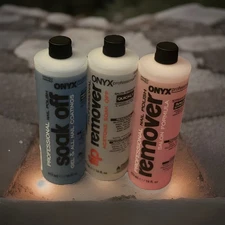 (Pack of 3 ) Onyx Professional 100% Pure Acetone Nail Polish Remover, 16 fl oz