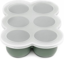 Silicone Baby Food Freezer Tray with Clip-on Lid - Perfect Storage Container