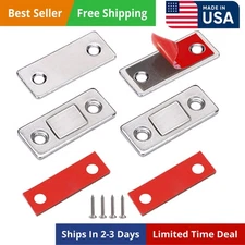 Cabinet Magnet 2 Pack Ultra Thin Door Magnets Stick on Cabinet Latch Magnetic...