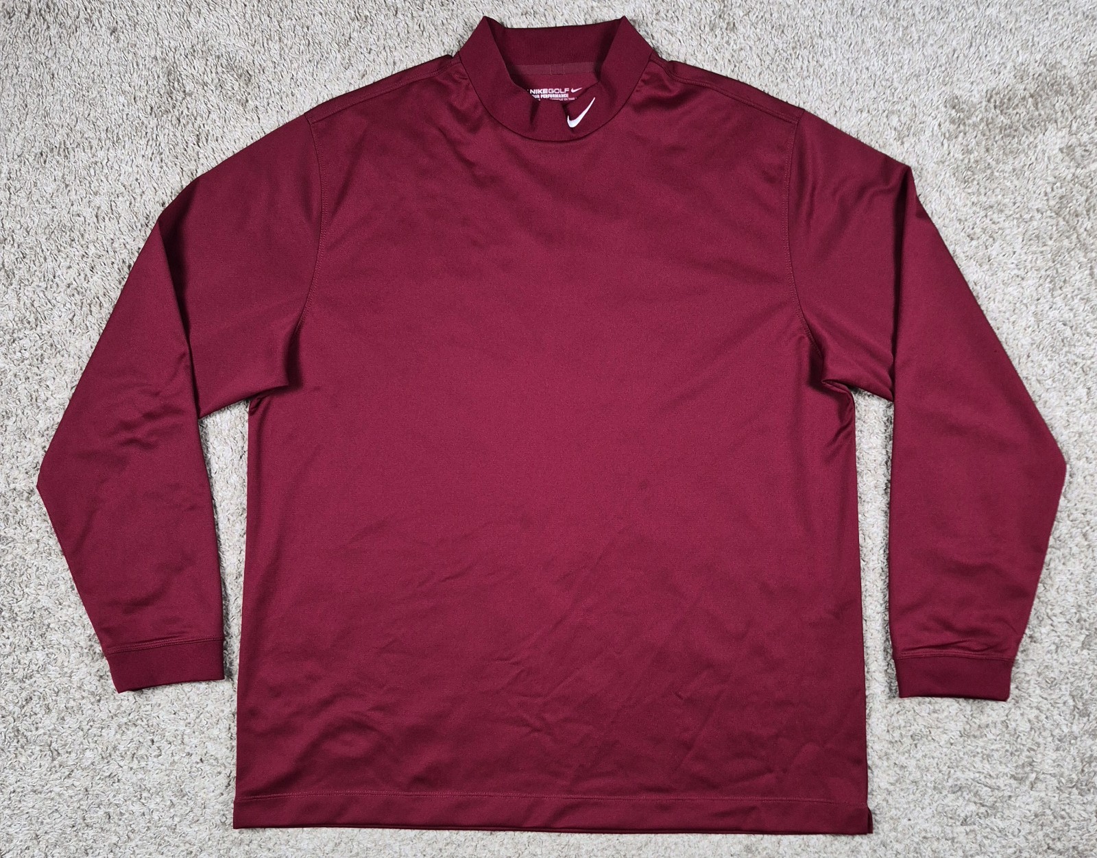 Dri-fit Long Sleeve Mock Neck Shirt Men's Xl Standard Fit Re
