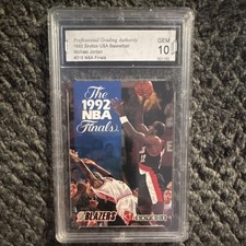 SkyBox 1992-93 Clyde Drexler #315 NBA Finals GEM 10 Graded Basketball Card