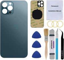 OEM Rear Back Glass Replacement (Pacific Blue) Compatible with Pacific Blue 